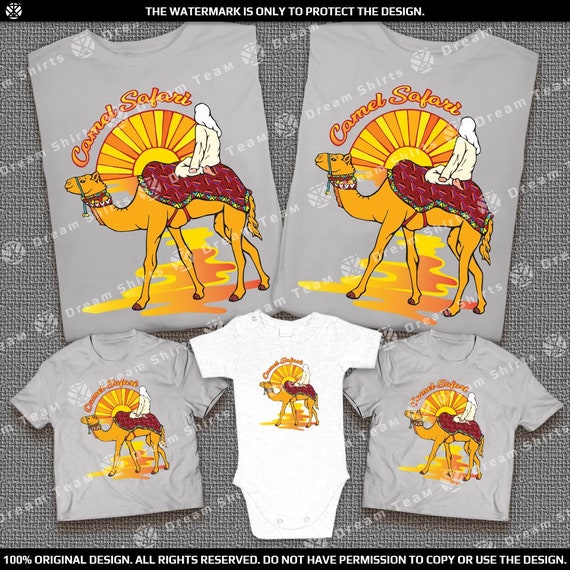 Camel Safari Shirts Desert Safari T-shirts Egypt Indian Dubai