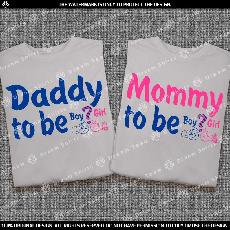Mommy To Be and Daddy To Be Shirts, Gift For New Mom and Dad, Matching Pregnancy Shirts, Baby Shower Shirts, Pregnancy Announcement Shirt image 3