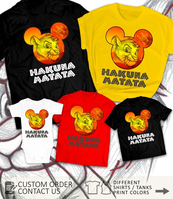 hakuna matata family shirts
