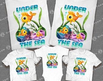 Under the Sea Birthday Party Shirts Ocean Birthday Matching Shirts Birthday Boy or Girl Shirts Sea Aquarium Family Birthday Shirts Sea Shirt