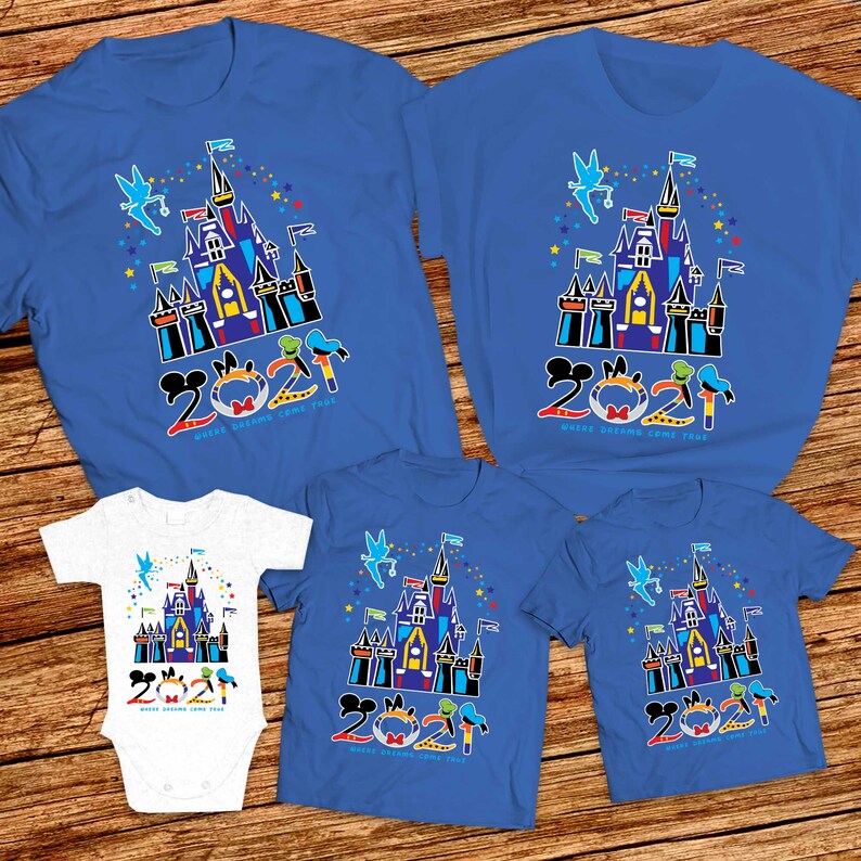 Disney castle shirts 2021 Matching Family Vacation shirts