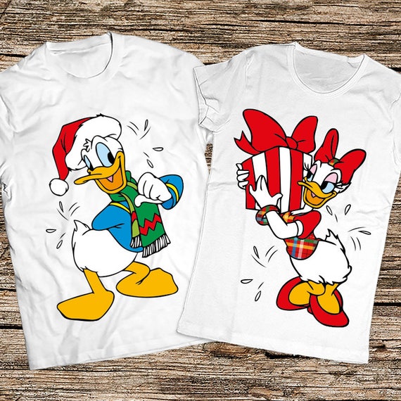 donald duck christmas shirt