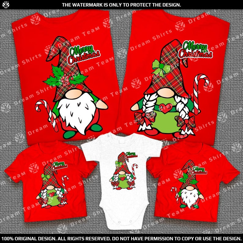 Christmas Gnomes Family Vacation Shirts Merry Christmas Family Shirts Matching Christmas Pajamas Shirts Christmas Holidays Shirts image 5