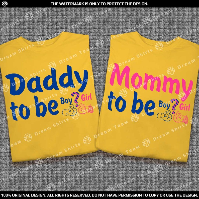 Mommy To Be and Daddy To Be Shirts, Gift For New Mom and Dad, Matching Pregnancy Shirts, Baby Shower Shirts, Pregnancy Announcement Shirt image 4
