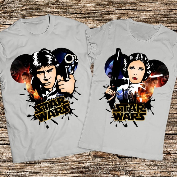 Items similar to Disney Star wars couple shirts, Han solo Items similar to Disney Star wars couple shirts, Han solo