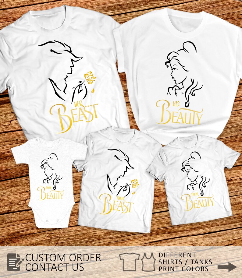 etsy beauty and the beast shirt