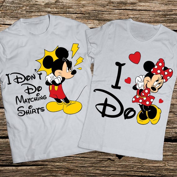funny disney couple shirts
