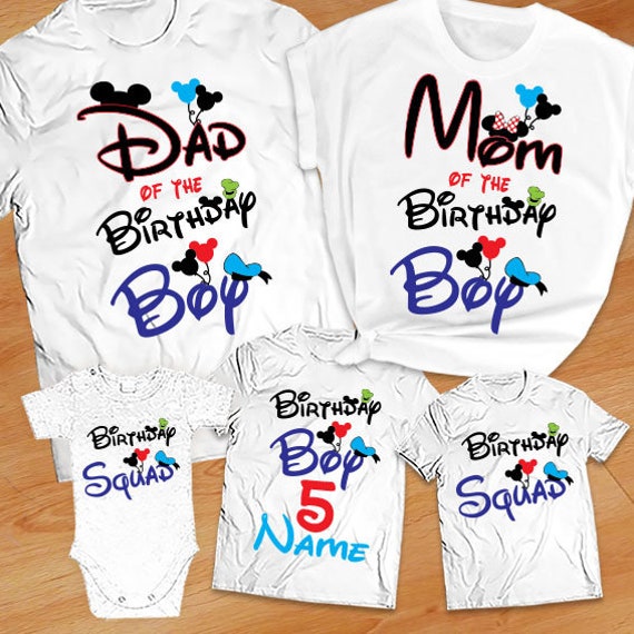 etsy disney birthday shirts