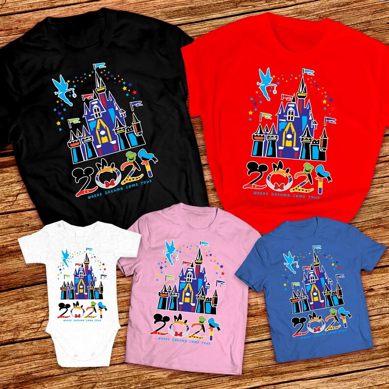 Disney castle shirts 2021 Matching Family Vacation shirts ...
