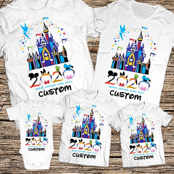 etsy disney family shirts