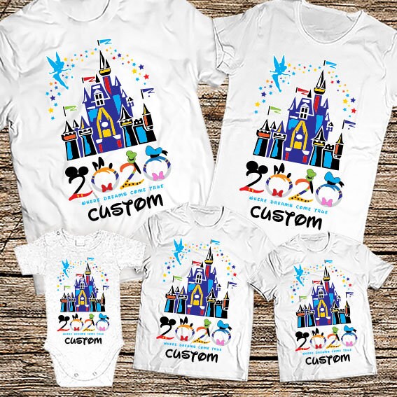 Download Disney castle shirts 2020 Matching Family Vacation shirts ...