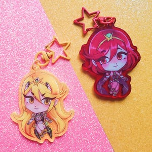 Mythra Pyra Color Acrylic Charms
