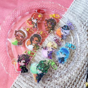 Twisted Wonderland Holo Favorite Food Acrylic Charms