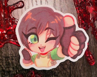Resident Evil Rebecca Chambers Glitter Sticker