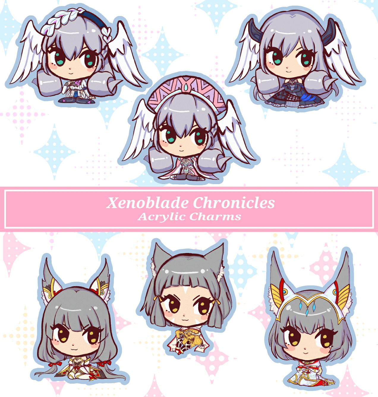 Xenoblade Nia and Melia Color Acrylic Charms - Etsy