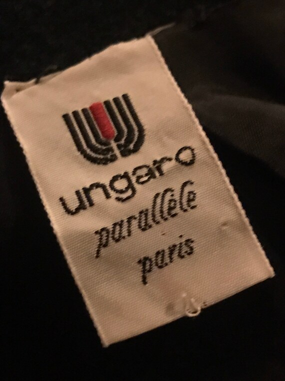 Ungaro Black Wool Peplum Jacket Vintage Women’s D… - image 10