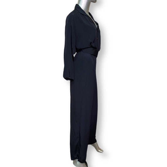 Vintage Chaus Black Jumpsuit Womens One piece Rom… - image 4
