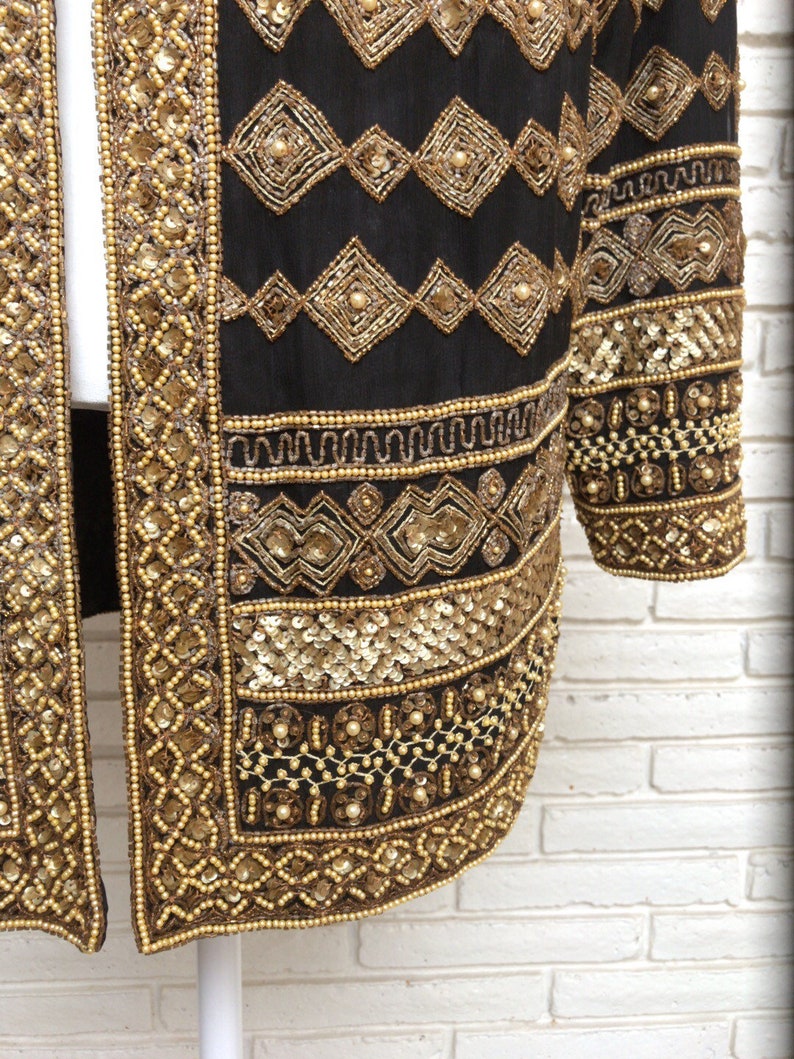 vintage plus size sequin jacket