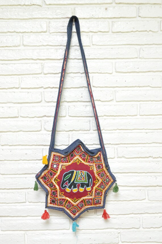 Vintage Bohemian Crossbody Bag with Embroidered E… - image 3