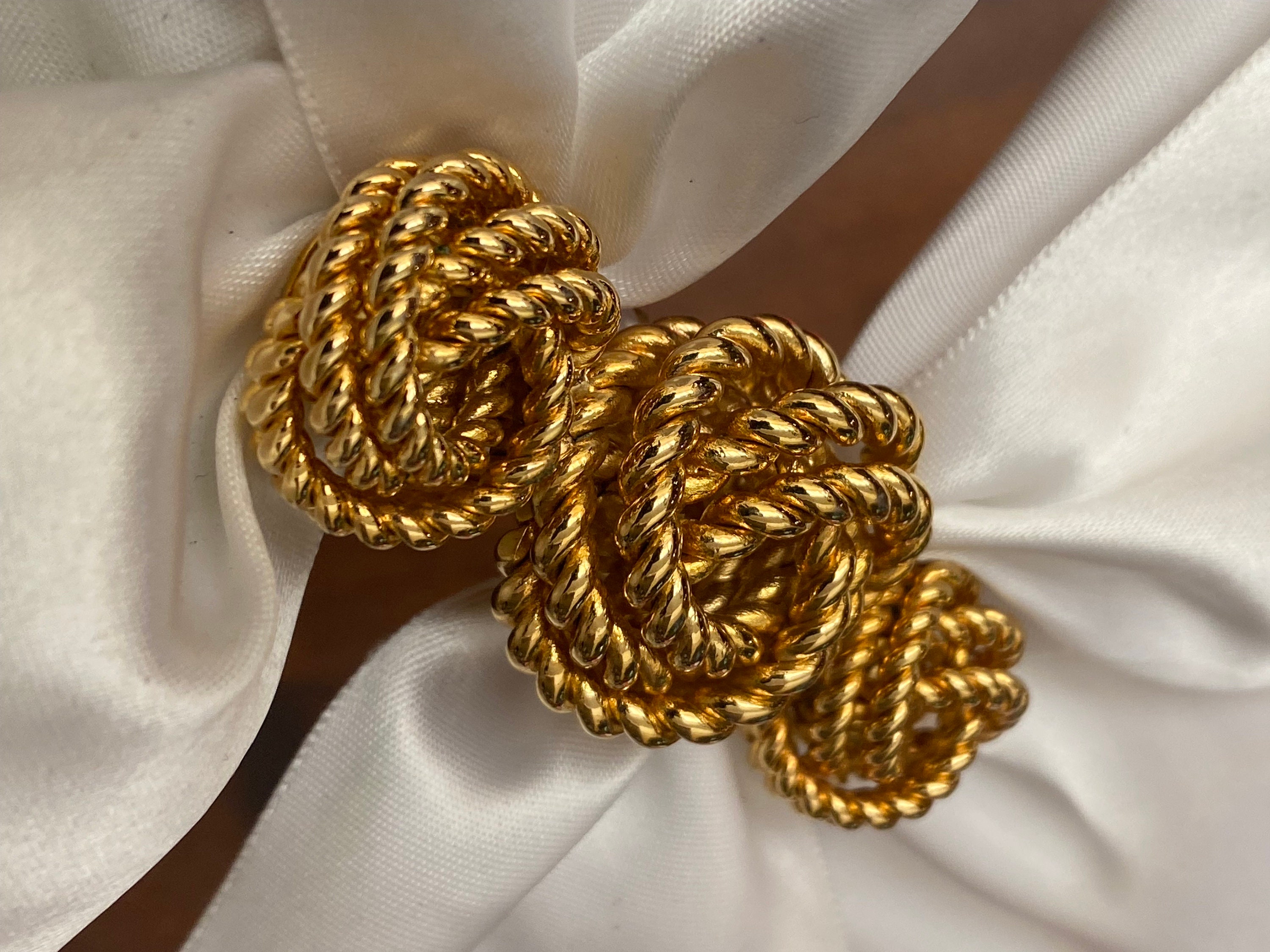 Vintage Kirks Folly Barette Gold Bow Hair Clip - Etsy display picture 2
