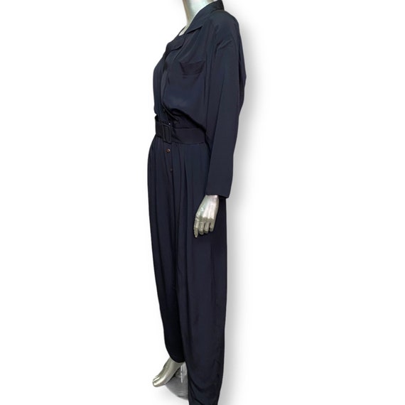 Vintage Chaus Black Jumpsuit Womens One piece Rom… - image 8