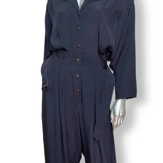 Vintage Chaus Black Jumpsuit Womens One piece Rom… - image 10
