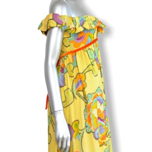 Vintage Floral Print Empire Waist Maxi Dress by Splendiferous New York Boho Formal Evening Dress image 8