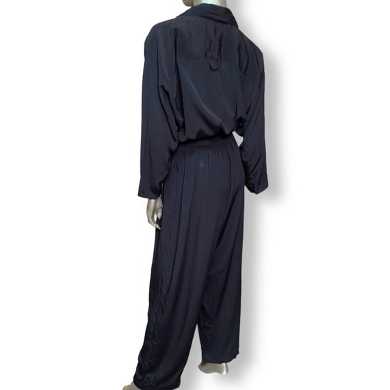 Vintage Chaus Black Jumpsuit Womens One piece Rom… - image 7