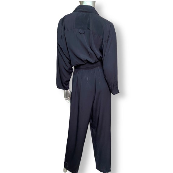 Vintage Chaus Black Jumpsuit Womens One piece Rom… - image 6