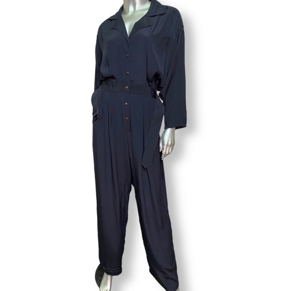 Vintage Chaus Black Jumpsuit Womens One piece Rom… - image 9