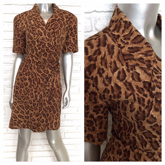 leopard print blazer dress