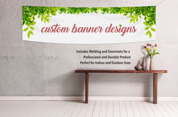 Custom Full Color Vinyl Banner Banner Design Personalized Etsy