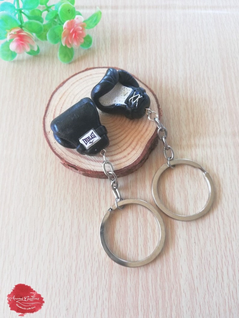 Boxing gloves Key chain for men Boxing gift for men Polymer Etsy