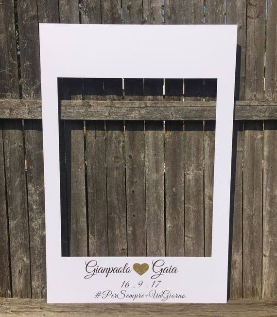 Items similar to Custom Photobooth Frame Ready to Use Wedding