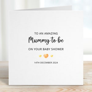 Amazing Mummy To Be Baby Shower Card, Baby Shower Cards, Expectant Mother with Baby, New Mum To Be Pregnancy Card, Neutral Unisex, REF:BS23