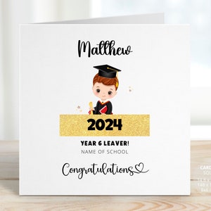 Personalised Graduation Card for Him, Boy Graduation Gifts, Son Congratulations Gift, Gifts for Students, High School Graduate, REF: CG21