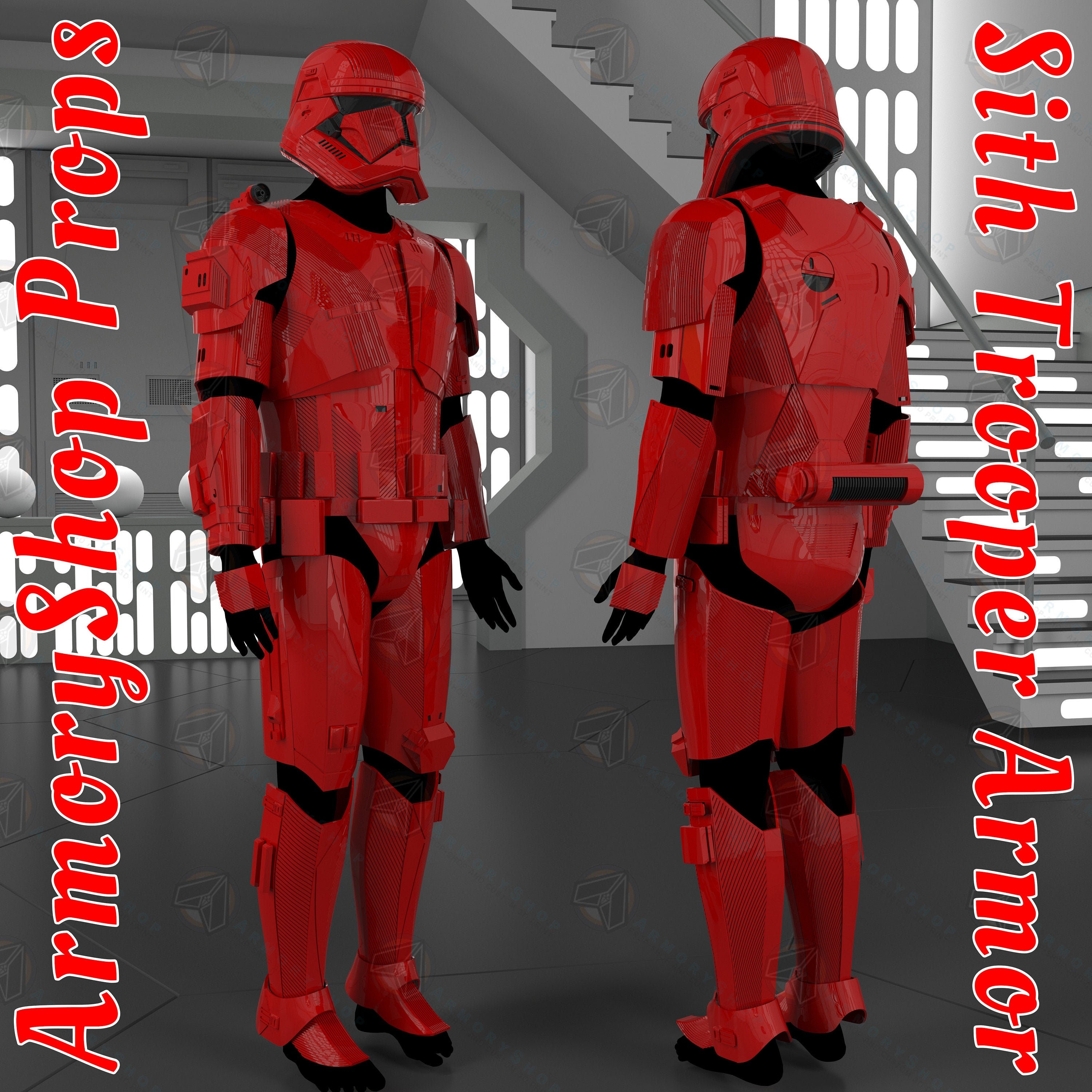 Sith Trooper Finished Armor 3D Printed Custom Fit Star Wars | Etsy