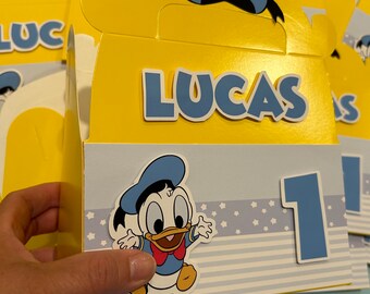 Donald Duck Cupcake Toppers, Donald Party Decoration, Donald First Birthday, Donald Duck Party Theme