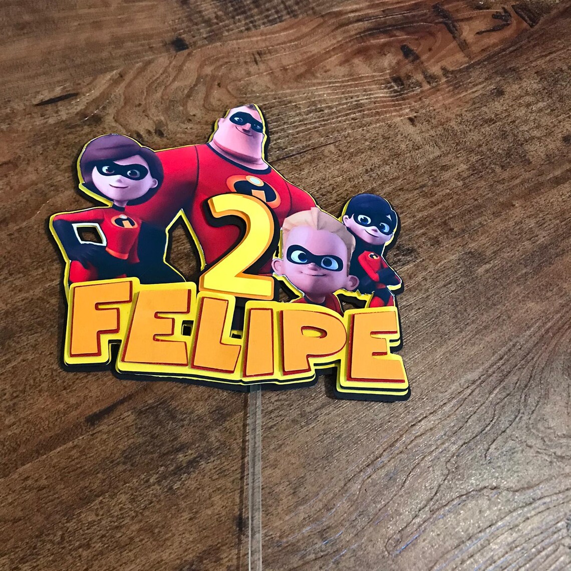 The Incredibles 2 Cake Topper Jack Jack Topper Incredibles Etsy