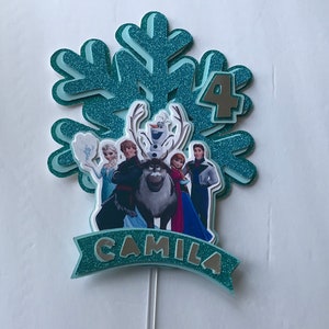 FROZEN Cake Topper, Personalized Frozen Cake Topper, Elsa Cake Topper, Anna and Elsa Cake Topper, frozen decoration,frozen party