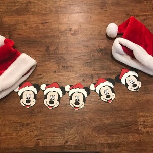 Mickey Garland Christmas, Mickey Party Decoration, Mickey Banner,