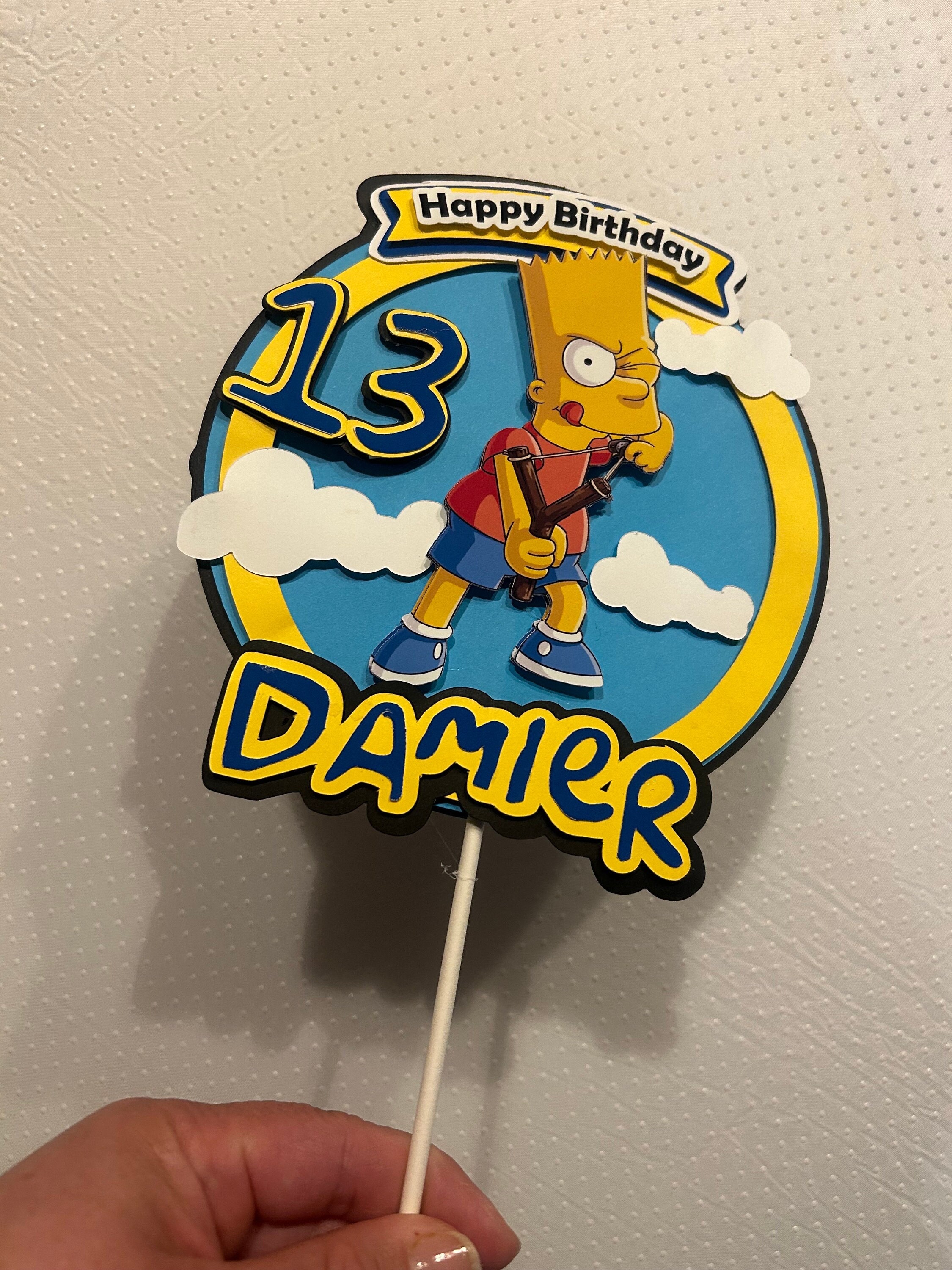 Seyal® Happy Birthday Banner Mit Bart Simpson – 12 Fuß Lang Für Partys & Feste