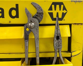 Pair of 2 Vintage Channellock Pliers Needle Nose Pliers & Channellock No. 420 Meadville, Pennsylvania Made in USA