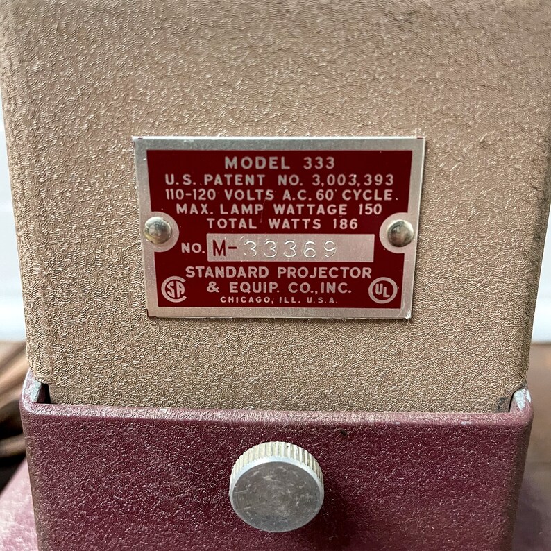 Standard Projector & Equipment Co Model 333 Vintage Film Strip