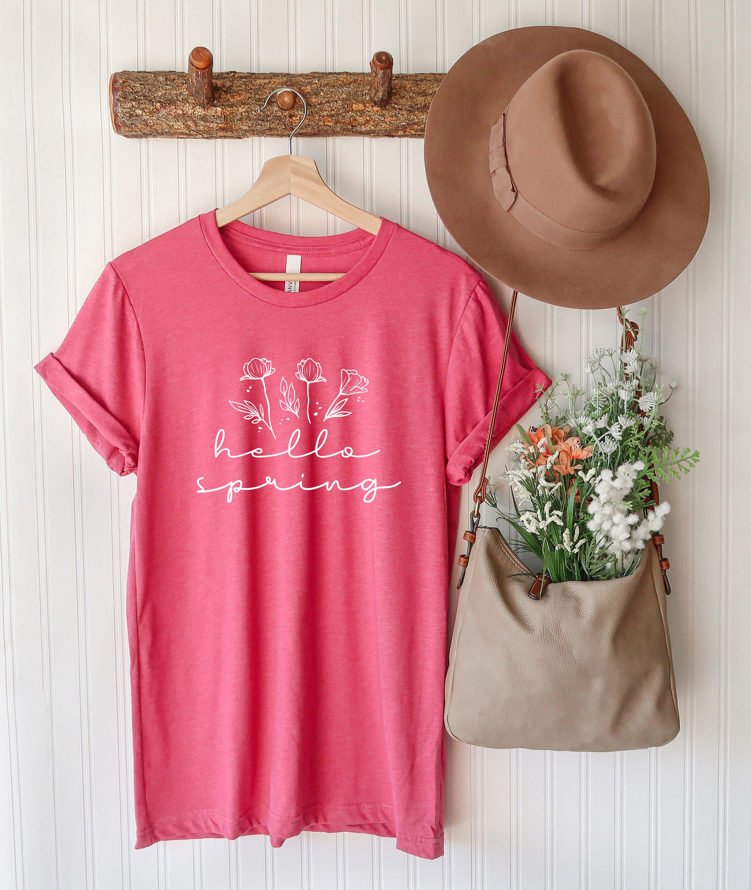 Hello Spring Shirt Spring Shirt Spring Shirt for Women Etsy