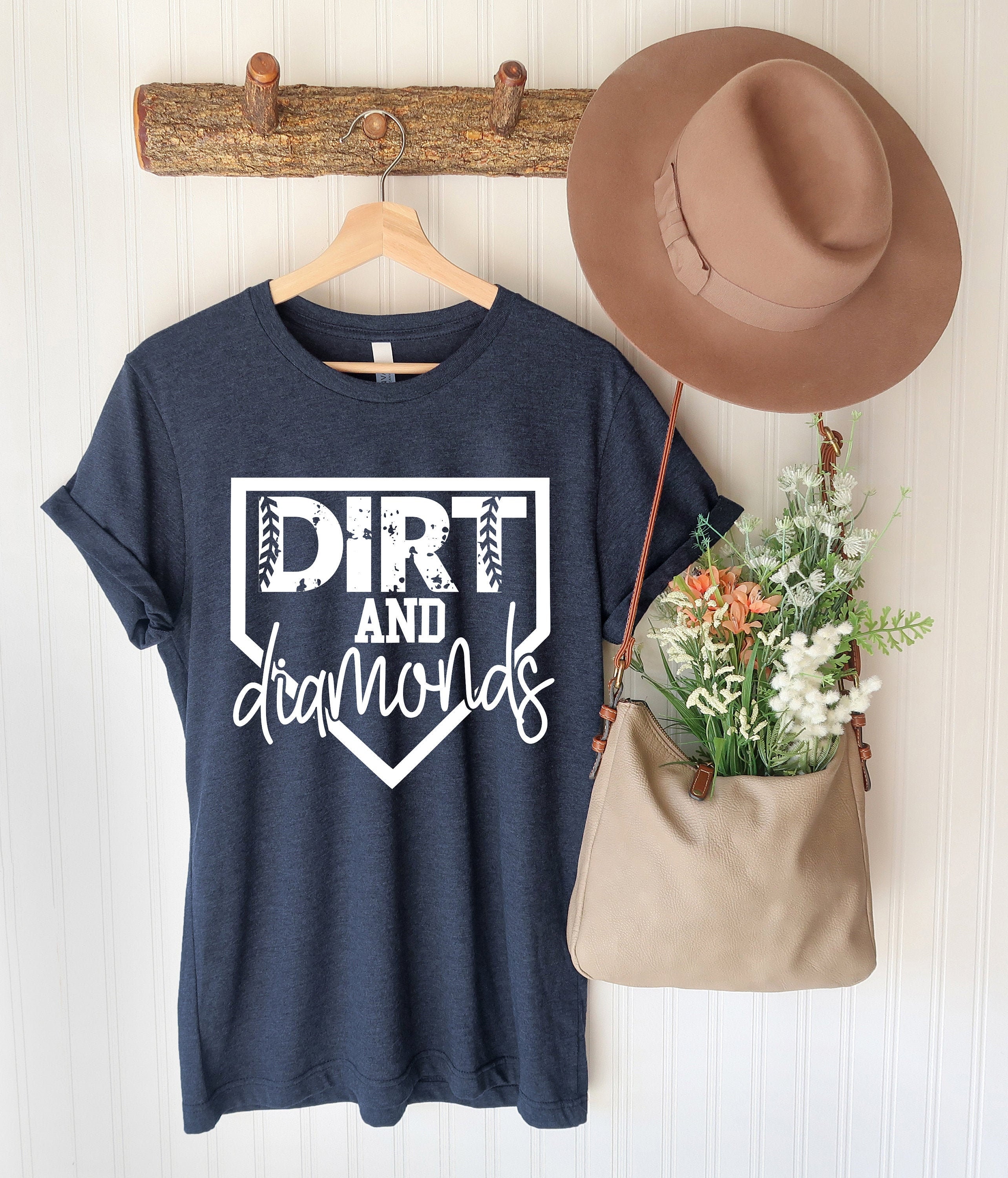 Dirt and Diamonds Shirt Baseball Mom Shirt Softball Mom - Etsy