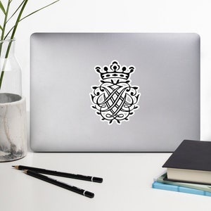 Johann Sebastian Bach Siegel / Monogramm / Wappen / Insignien / Initialen – Blasenfreier Aufkleber / Sticker