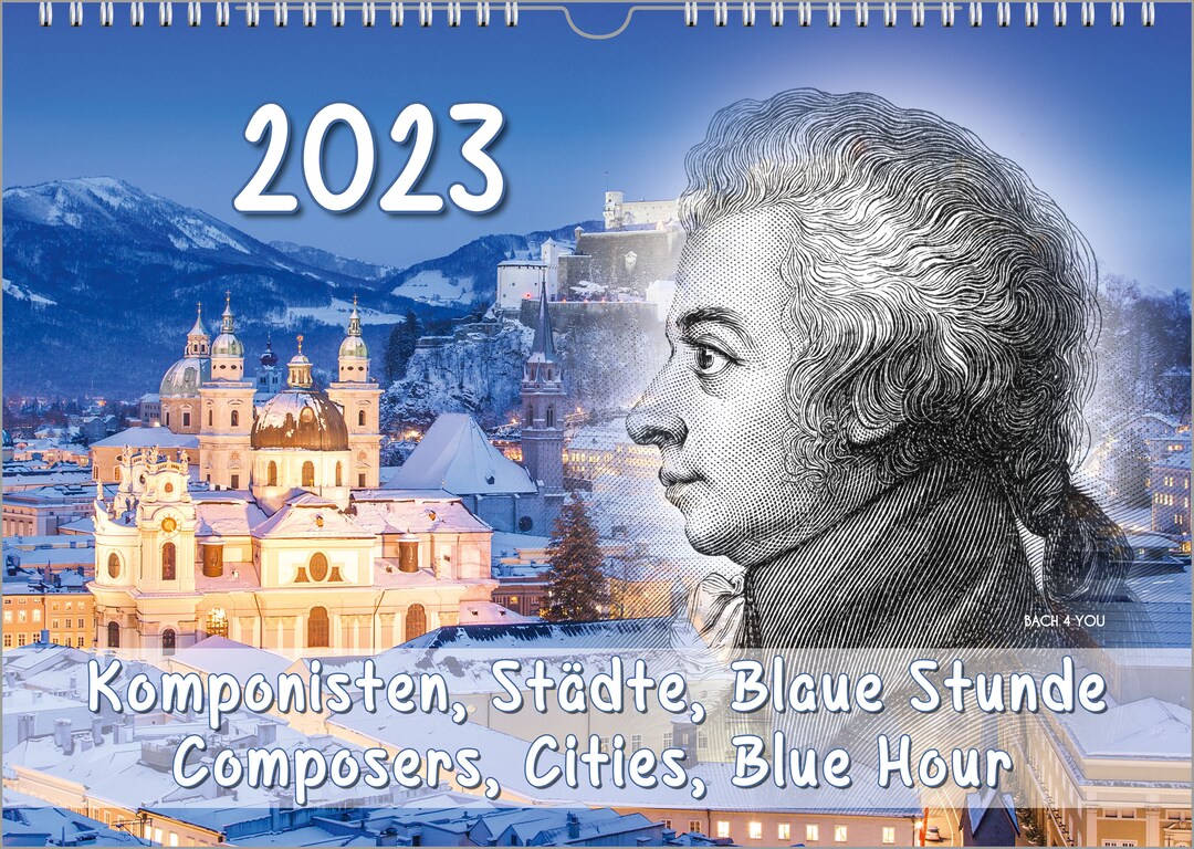 The Composers Calendar a Music Calendar 2023 Composers Etsy