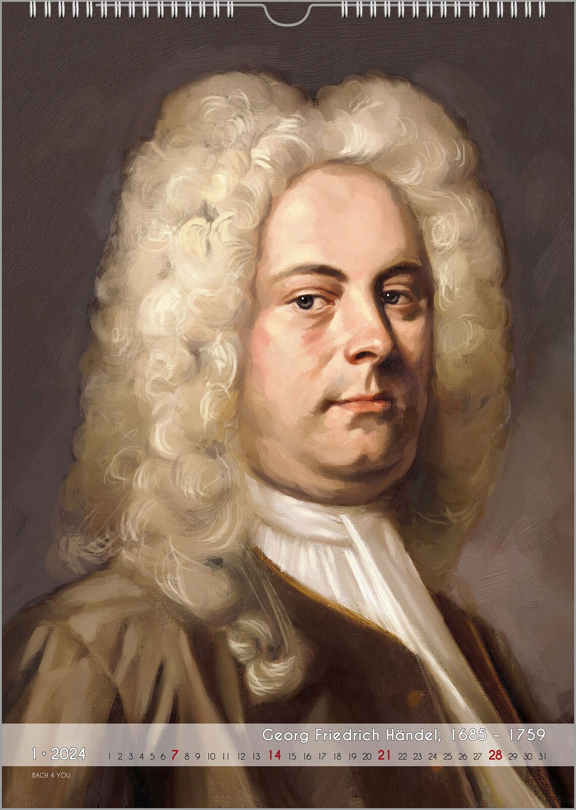 The Composers Calendar a Music Calendar 2024 Classical Etsy