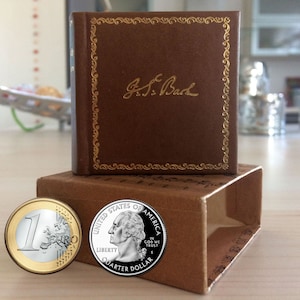 Johann Sebastian Bach – The little Bach mini-biography with leather cover, in a slipcase